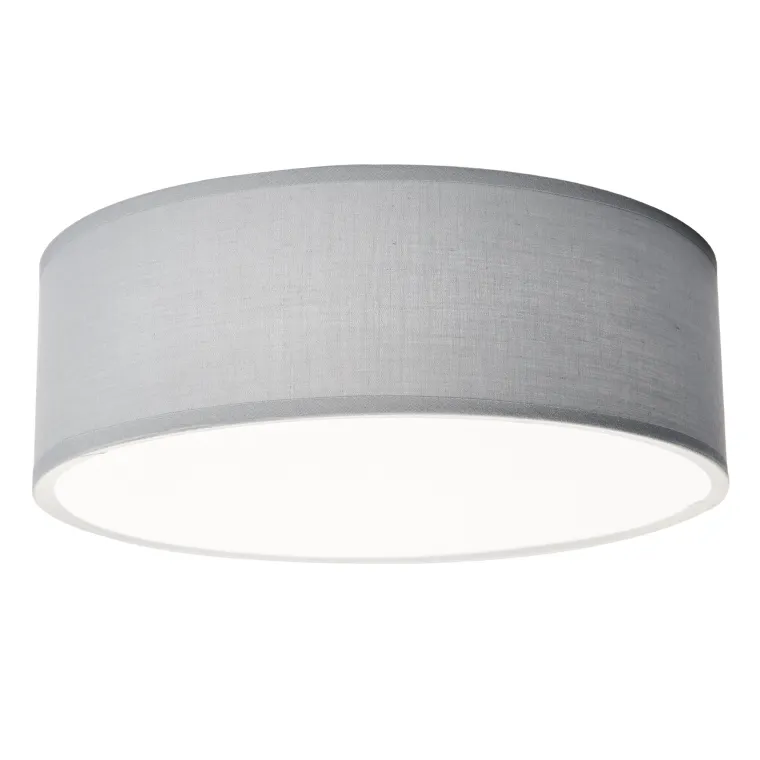 Deckenleuchte EINLICHT "Fabric" für 1x E27, Ø30cm, Blaugrau, Stoffschirm
