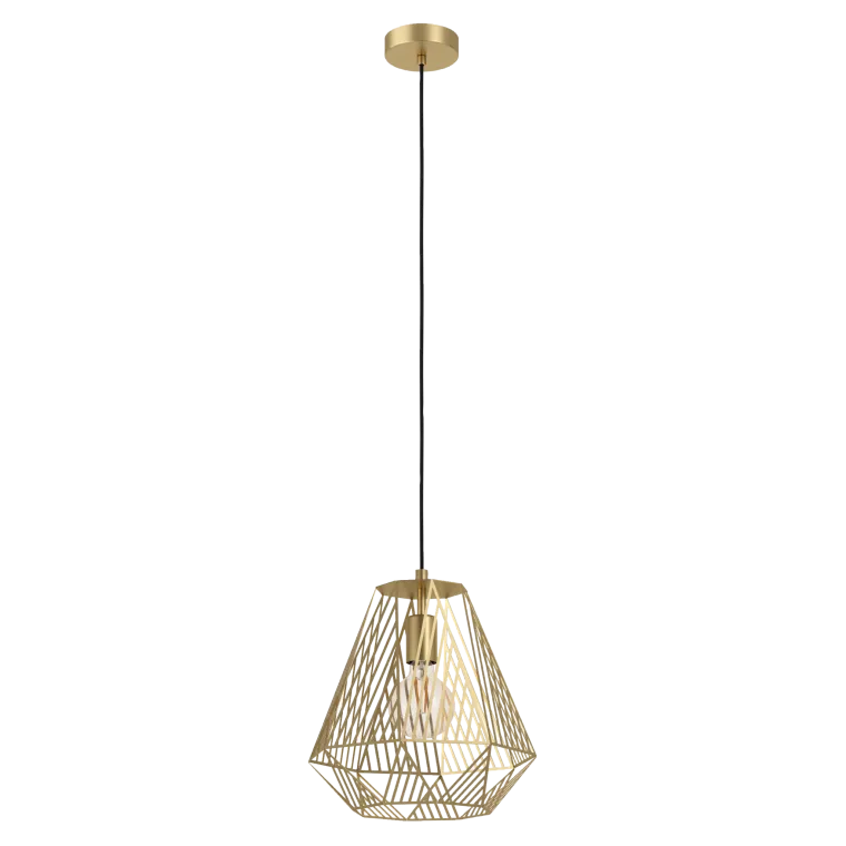 Hängeleuchte EGLO "Stype", E27, Stahl, gold, 110cm