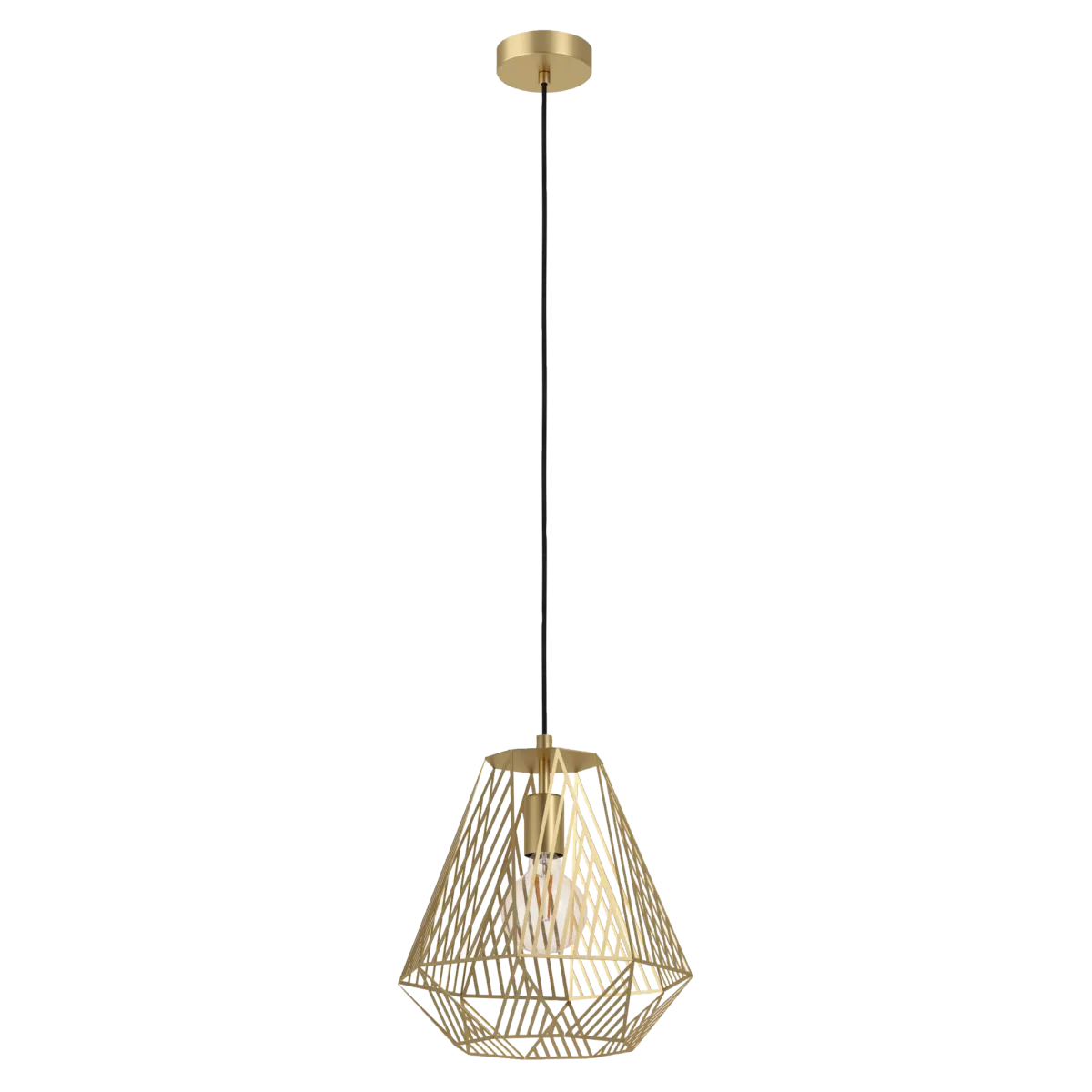Hängeleuchte EGLO "Stype", E27, Stahl, gold, 110cm
