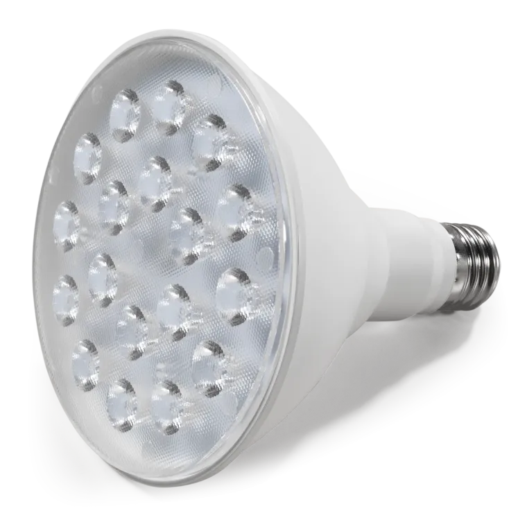 LED-Strahler McShine, E27, PAR38, 15W, 1.200 lm, 45°, 3000K, warmweiß
