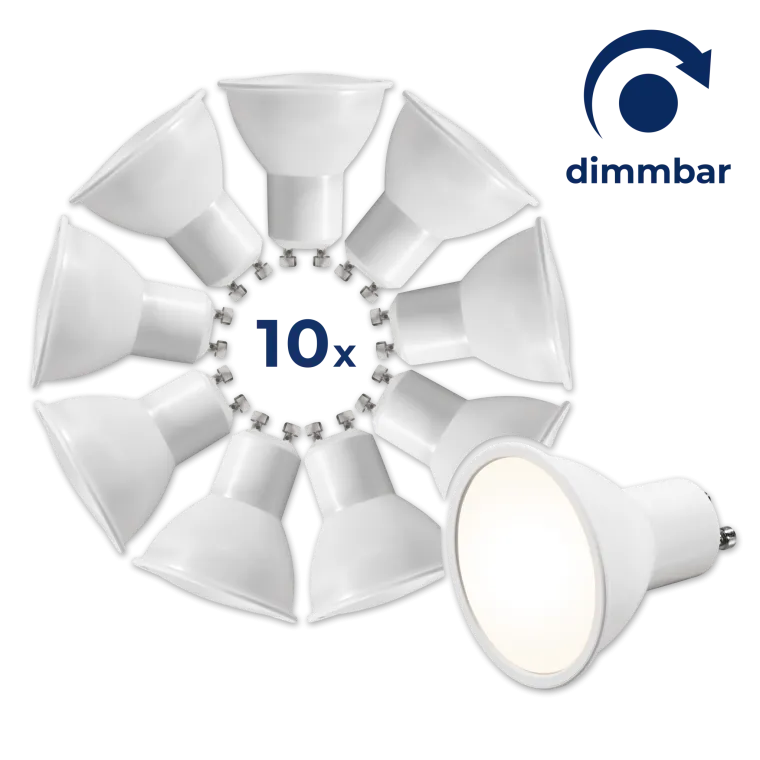 LED-Strahler McShine "MS-60-10dimm" 6W, 510lm, neutralweiß, dimmbar, 10er-Pack