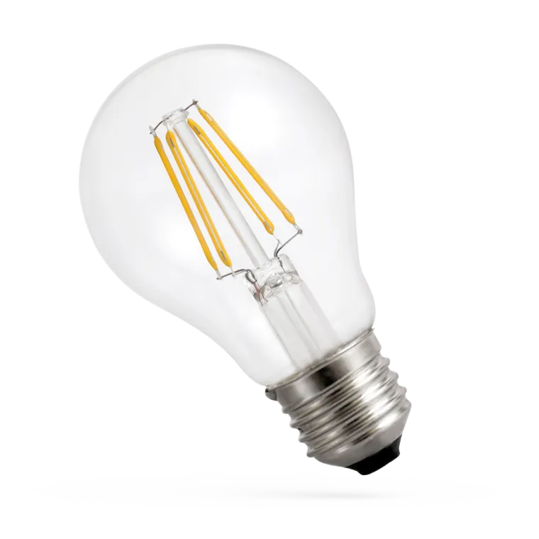 LED Filament Glühlampe, E27, 230V, 4W, 1800K - ultra warmweiß, klar