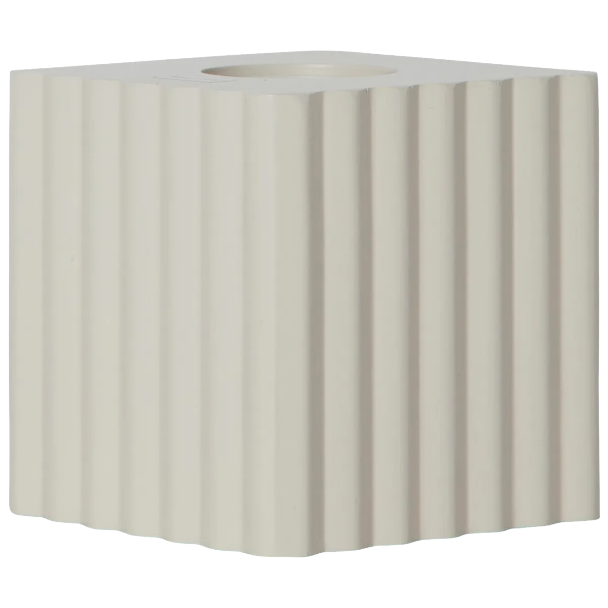 Tischleuchtenfassung "Box", E27-Fassung, geriffelt, beige, mit Schalter