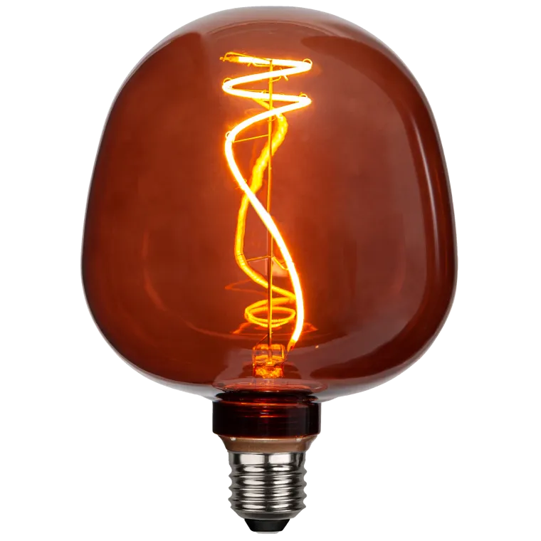 LED-Lampe "Cognac Apple", E27, 1800K, 1W, 80 Ra, 40lm, ca. 12,5x17cm