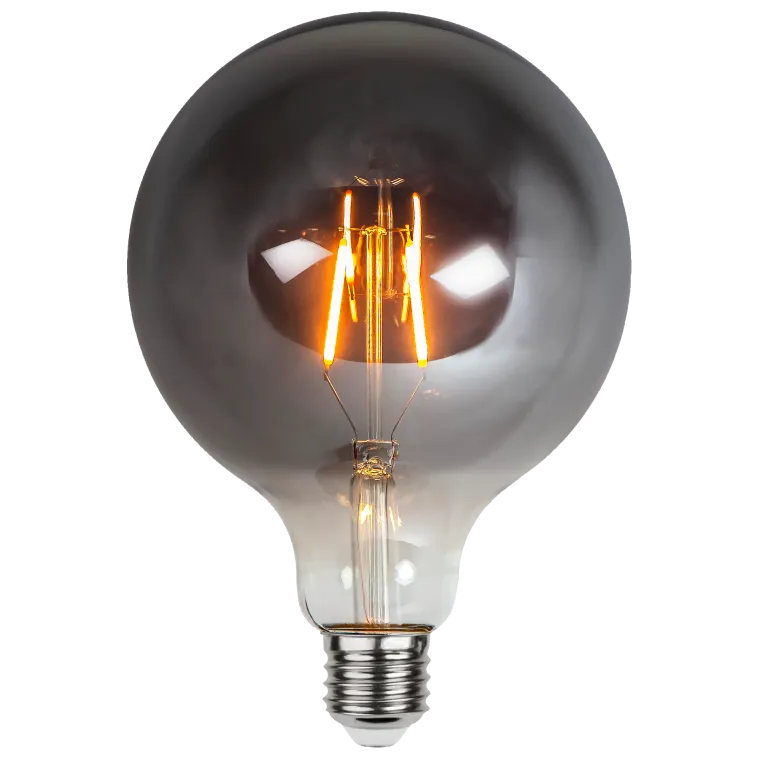 LED-Lampe "Plain Smoke", E27, 80lm, 2100K, 12x17,8,cm, 1,8W