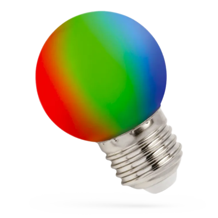 LED Tropfenlampe RGB, E27, 1W, 230V, 260°