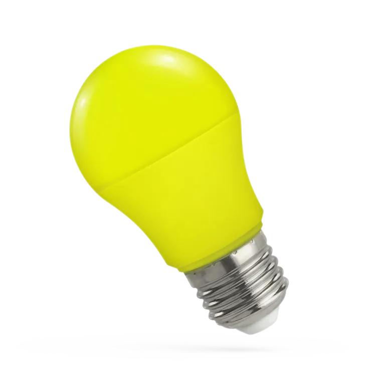 LED-Glühlampe, E27, 230V, 4,9W, 270°, gelb