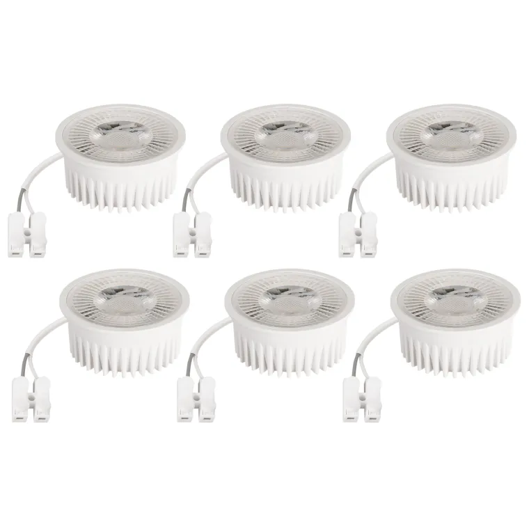 LED-Modul McShine "MCOB", 5W, 400lm, 230V, 50x25mm, 4000K, dimmbar, 6er-Pack