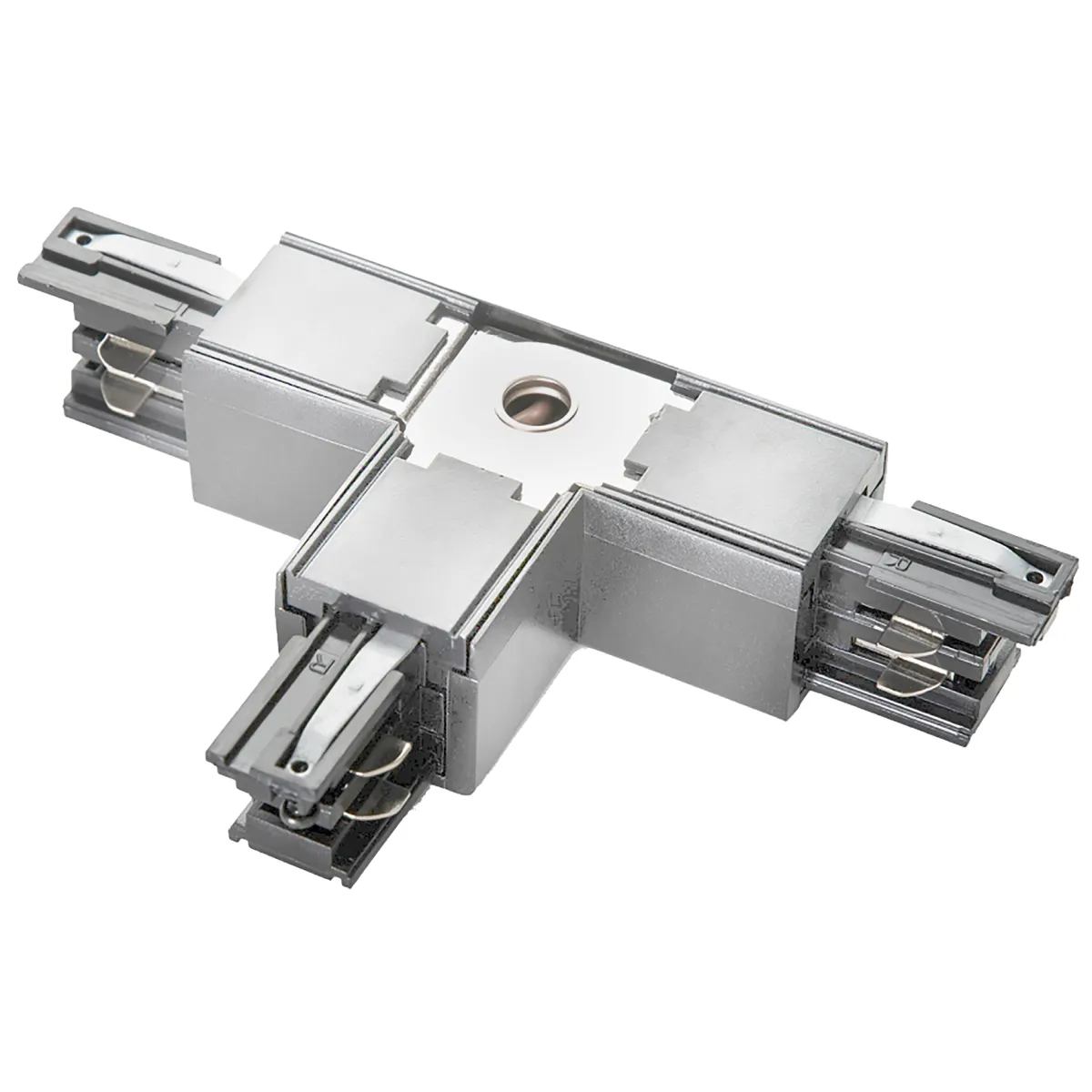 Einspeiser-Steckverbinder "SPS2" für 3-Phasen-Schienensystem, T-T2 Links, weiß