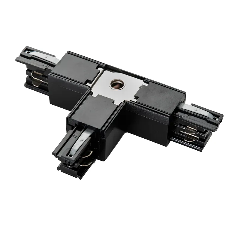 Einspeiser-Steckverbinder "SPS2" für 3-Phasen-Schienensystem, T-T2 Links,schwarz