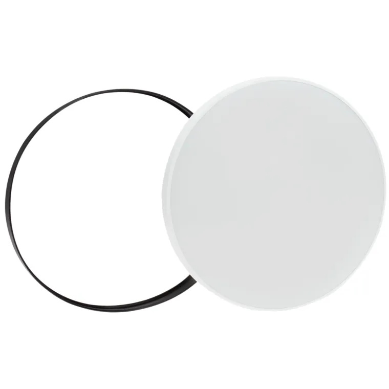 LED-Deckenleuchte "Nymphea", 18W, 230V, 2350lm, CCT, IP54, schwarzer Ring, weiß