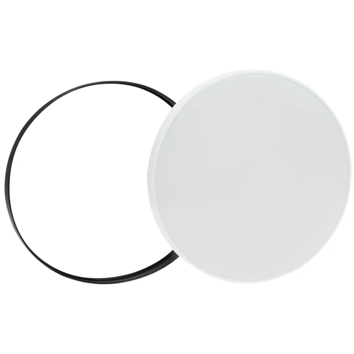 LED-Deckenleuchte "Nymphea", 18W, 230V, 2350lm, CCT, IP54, schwarzer Ring, weiß
