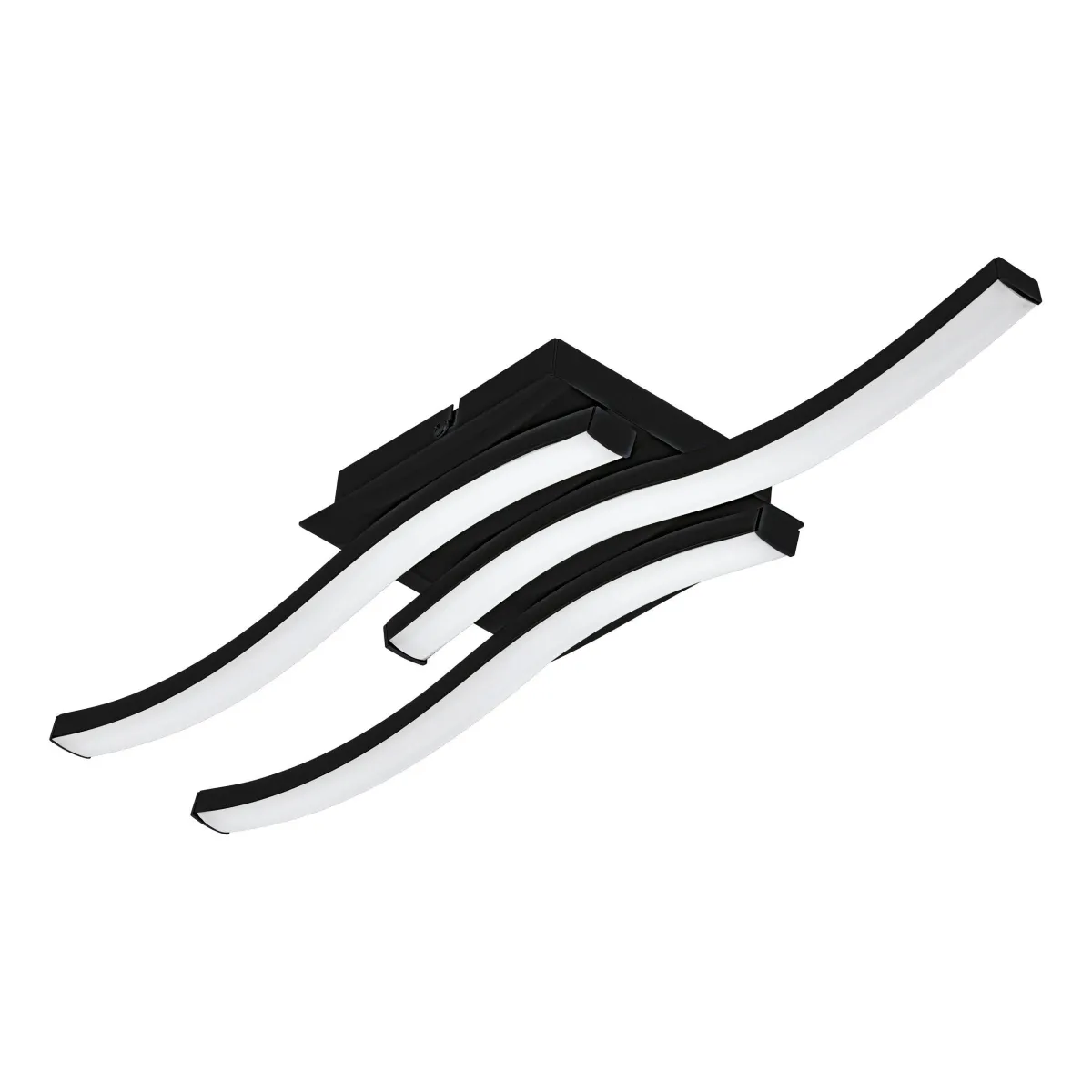 Deckenleuchte EGLO "Cabezas-E", LED, 14,1W, 1800lm, 4000K, schwarz/weiß, 43,5x11x7,5cm