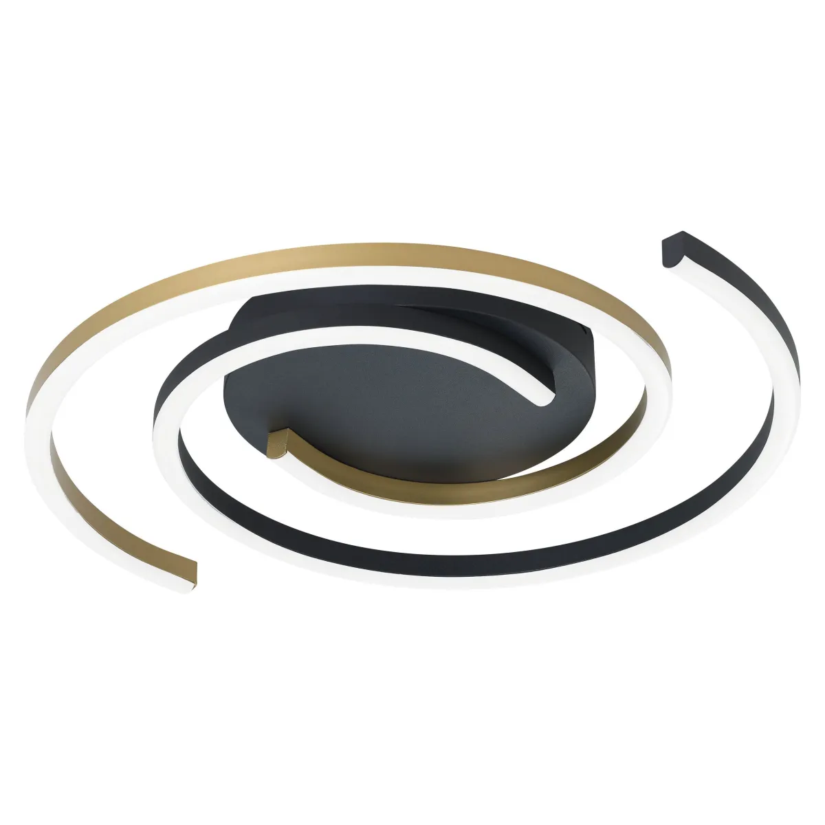 Deckenleuchte EGLO "Conettilia", LED, 24W,2900lm,2700-6500K,schwarz/messing/weiß