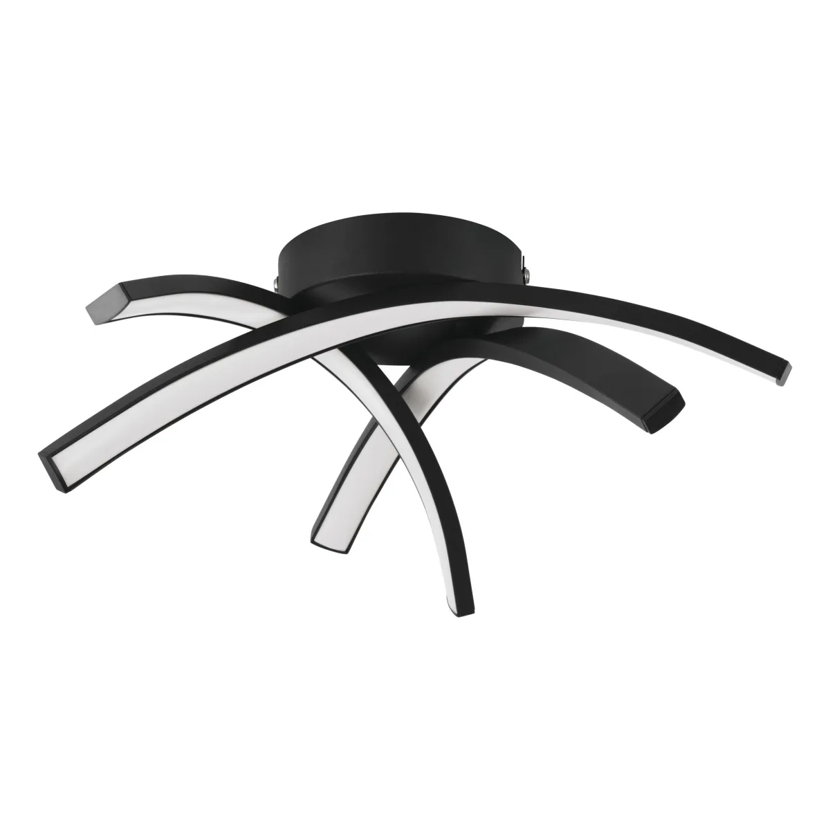 Deckenleuchte EGLO "Destro-E", LED, 11W, 1600lm, 4000K,schwarz/weiß, 37x35,5x10cm
