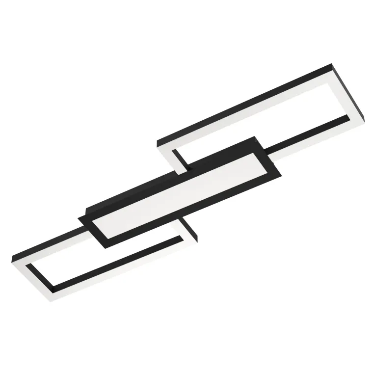 Deckenleuchte EGLO "Fomento", LED, 37W, 4450lm, 3000-6500K, schwarz/weiß