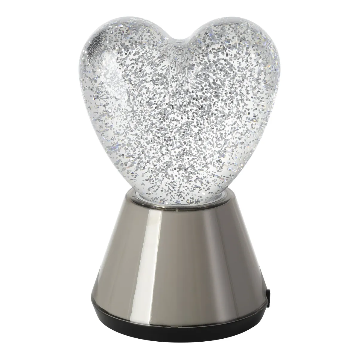 Tischleuchte EGLO "Glitter", LED, Kunststoff, transparent, 16,9xØ11cm
