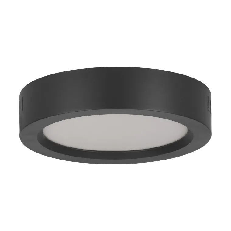 Aufbauleuchte EGLO "Idun-E", LED, 12W, 1325lm, 4000K, schwarz/weiß, 3,1xØ16cm