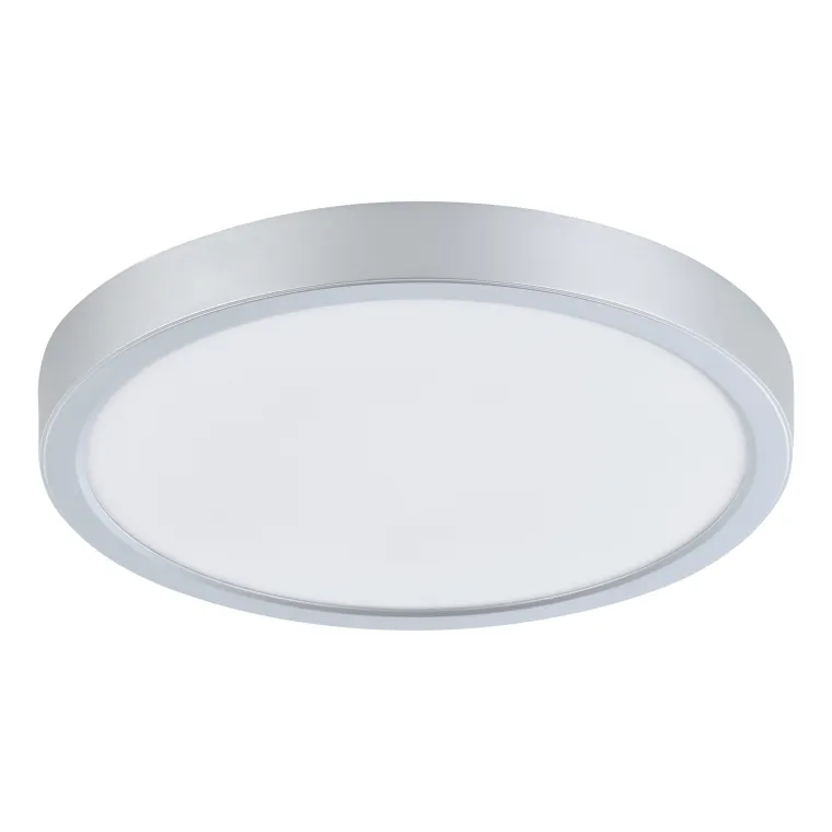 Aufbauleuchte EGLO "Molay", LED, 20,5W, 2400lm, 3000K, silber/weiß, 2,8xØ28,5cm