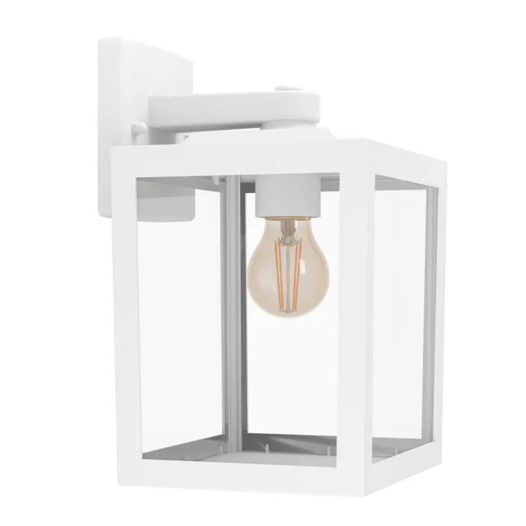 Wandleuchte EGLO "Olgiata-E", E27, 1x60W, Kunststoff, weiß/transparent, 17x25cm