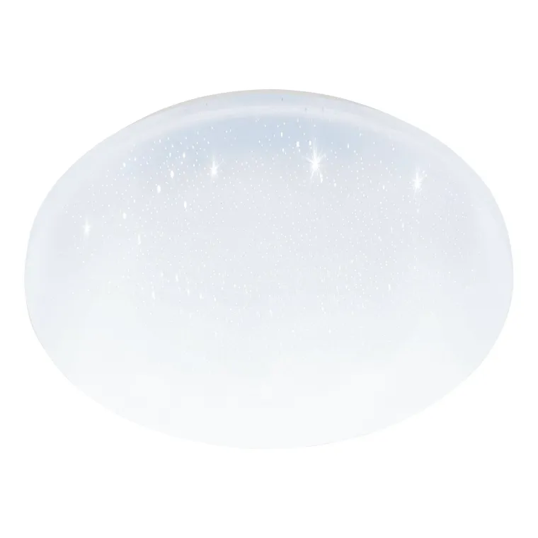 Deckenleuchte EGLO "Pogliola-E", LED, 15W, 1800lm, 3000K, Kristalleffekt, weiß