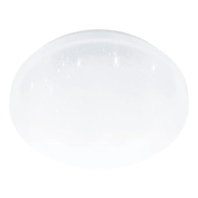 Deckenleuchte EGLO "Pogliola", LED, 8W, 800lm, 3000K, Kristalleffekt, weiß