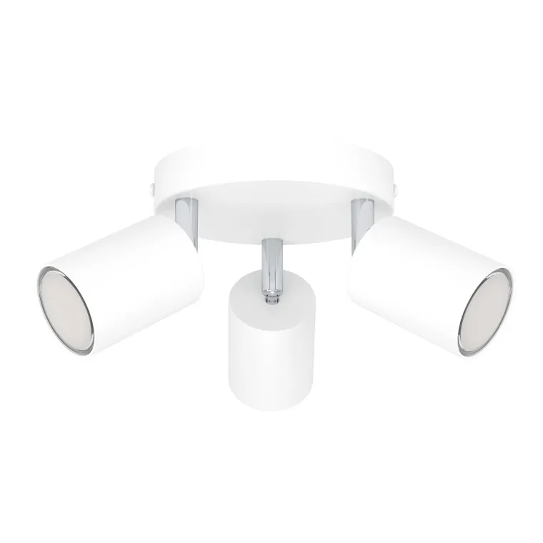 Spot EGLO "Reciso-E", LED, GU10, 3x5W, Stahl, weiß, 8,5xØ14cm