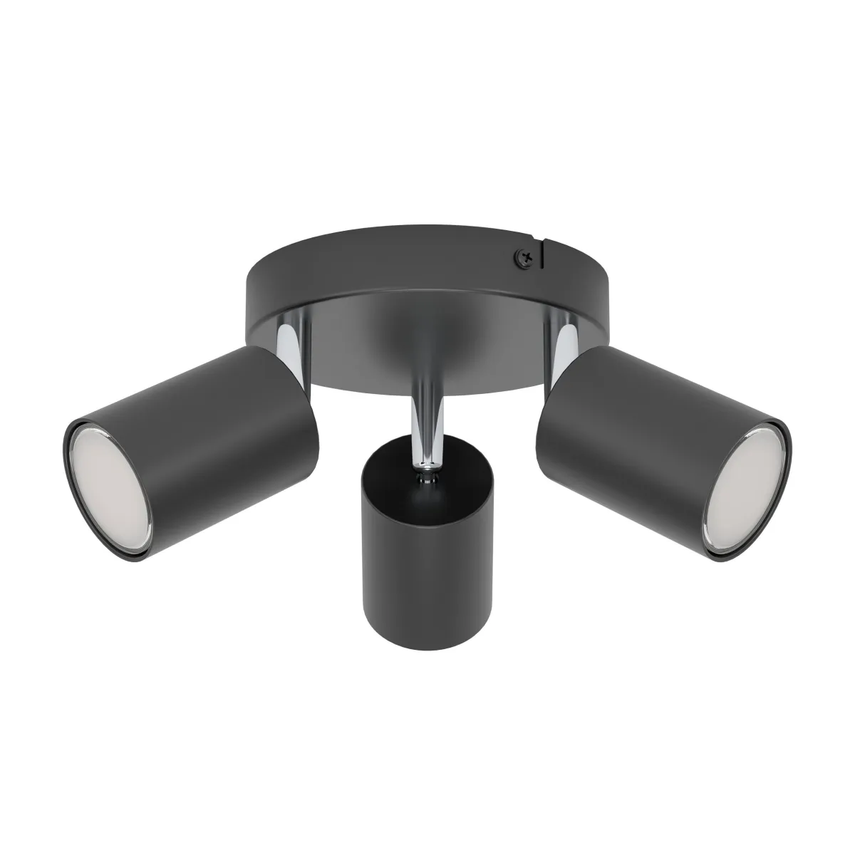 Spot EGLO "Reciso-E", LED, GU10, 3x5W, Stahl, schwarz, 8,5xØ14cm