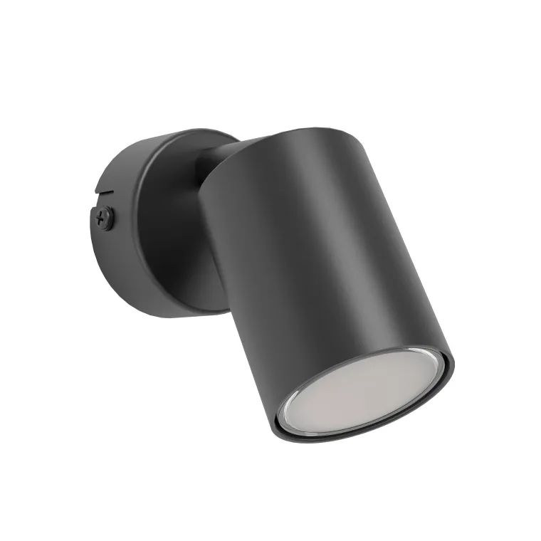 Spot EGLO "Reciso-E", LED, GU10, 1x5W, Stahl, schwarz, 10x8,5cm, Ø6cm