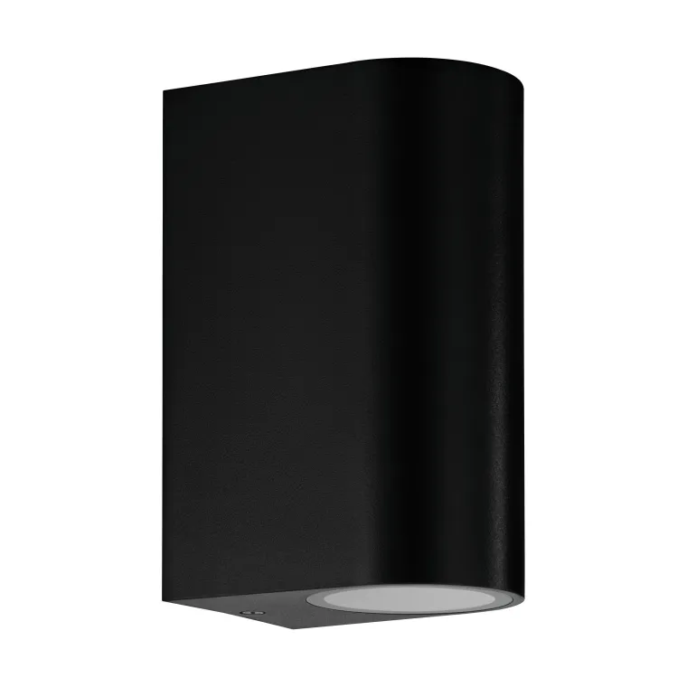 Wandleuchte EGLO "Scogliera-E", LED, GU10, 2x5W, Kunststoff, schwarz/transparent