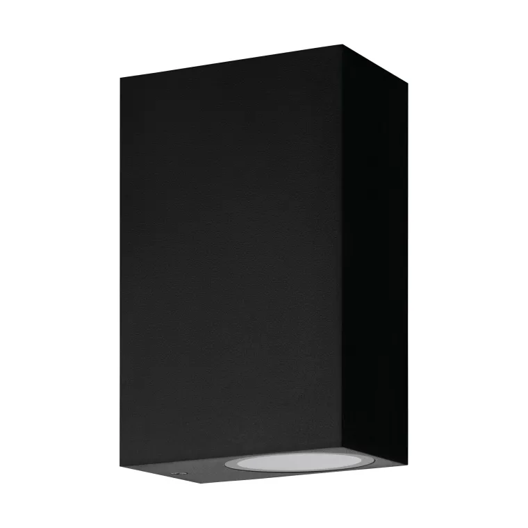 Wandleuchte EGLO "Scogliera-E", LED, GU10, 2x5W, Kunststoff, schwarz/transparent