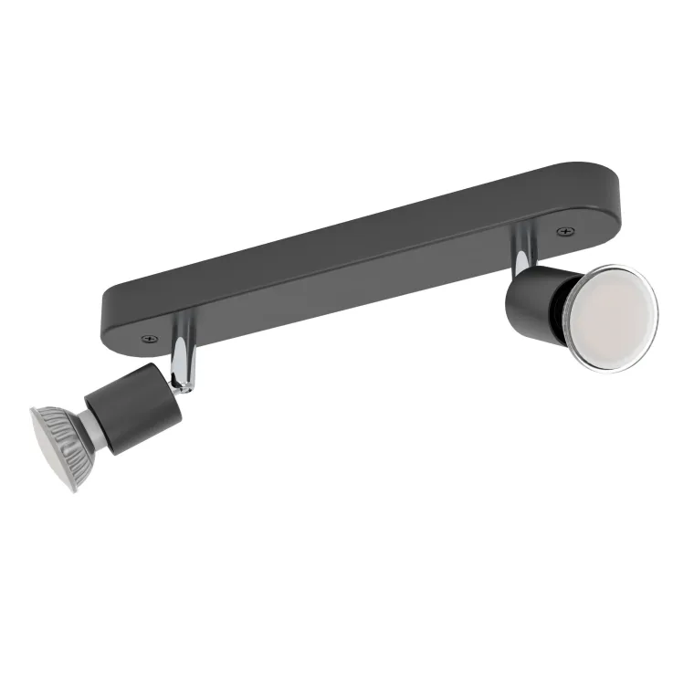 Spot EGLO "Stecci-E", LED, GU10, 2x5W, Stahl/Kunststoff, schwarz, 30x4,5x7,5cm