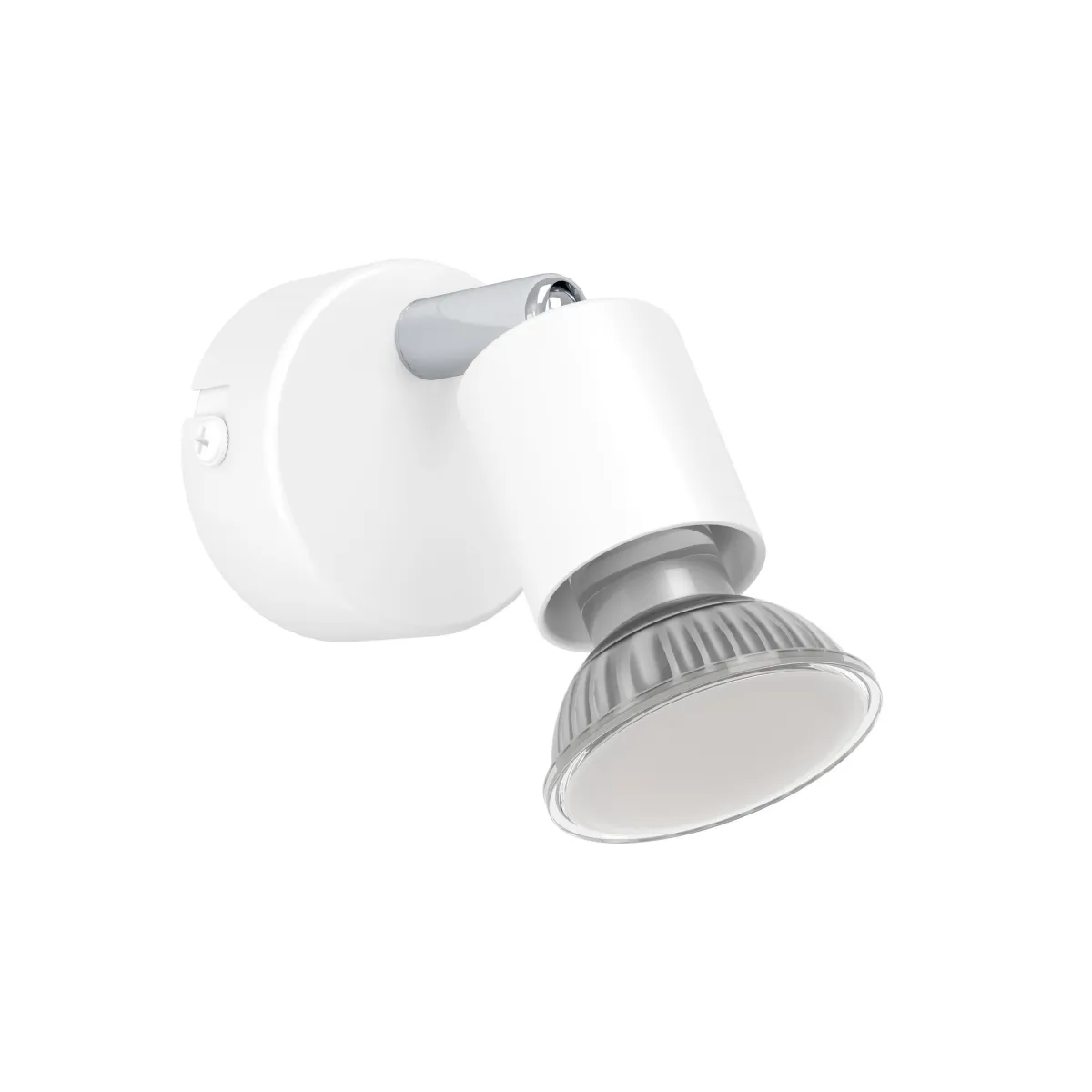 Spot EGLO "Stecci-E", LED, GU10, 1x5W, Stahl/Kunststoff, weiß, 6,5x7,5cm, Ø6cm