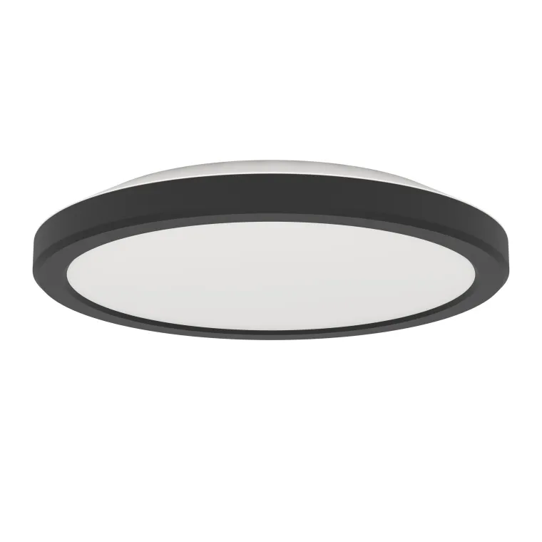 Deckenleuchte EGLO "Testara-E", LED, 10W, 1500lm, 3000K, schwarz/weiß, 3xØ21,1cm
