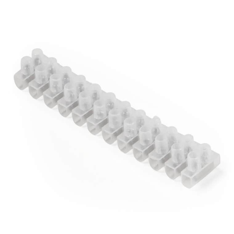 Lüsterklemme McPower, 12 Klemmen, 2,5mm², 3A, transparent