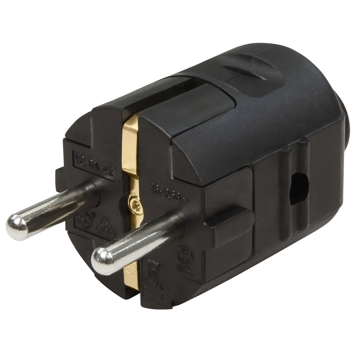 Schutzkontakt-Stecker McPower, schwarz