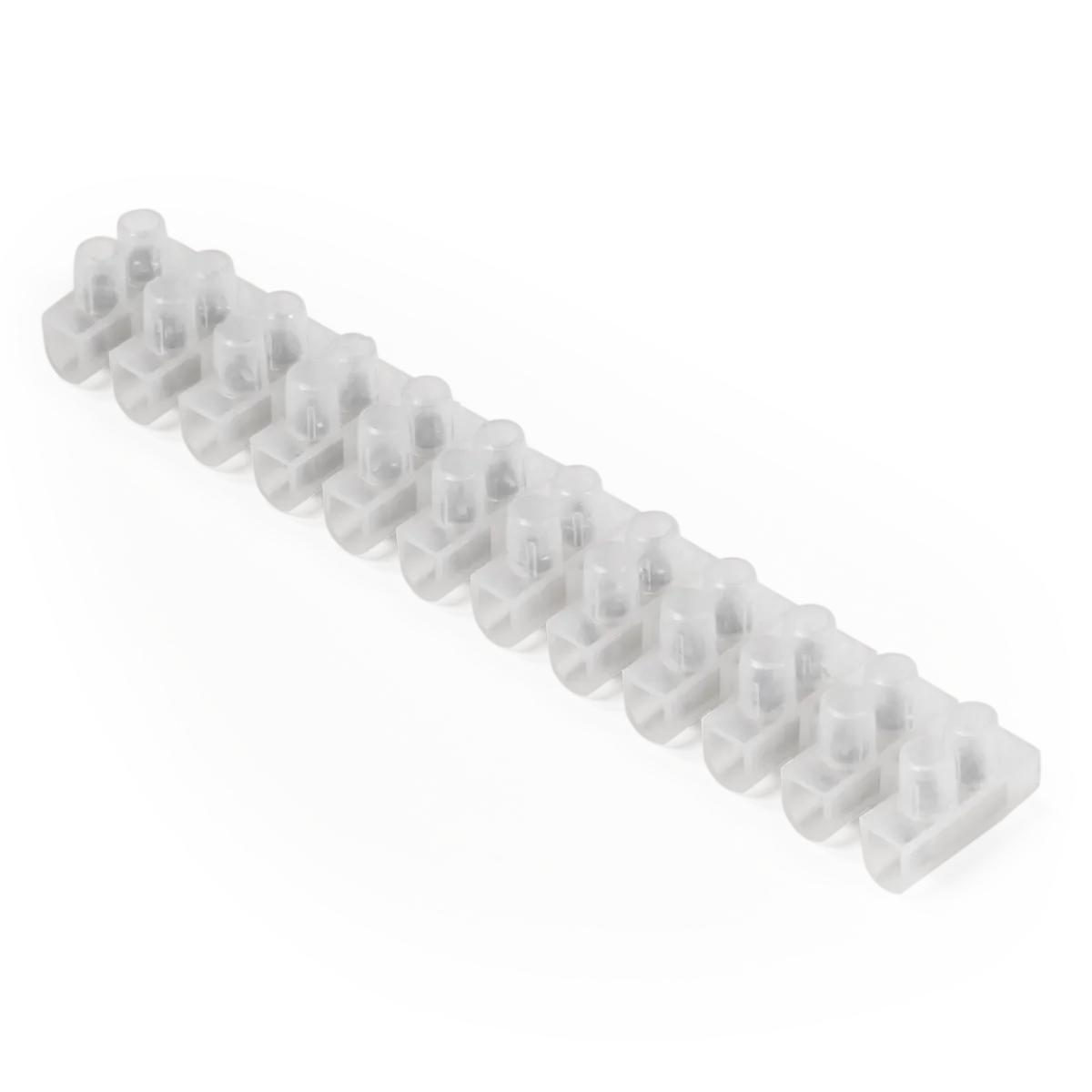 Lüsterklemme McPower, 12 Klemmen, 6,0mm², 10A, transparent