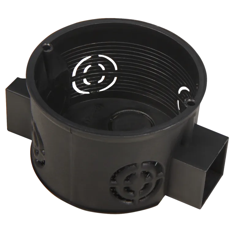 Schalterdose Ø 60 mm, 41 mm tief, schwarz