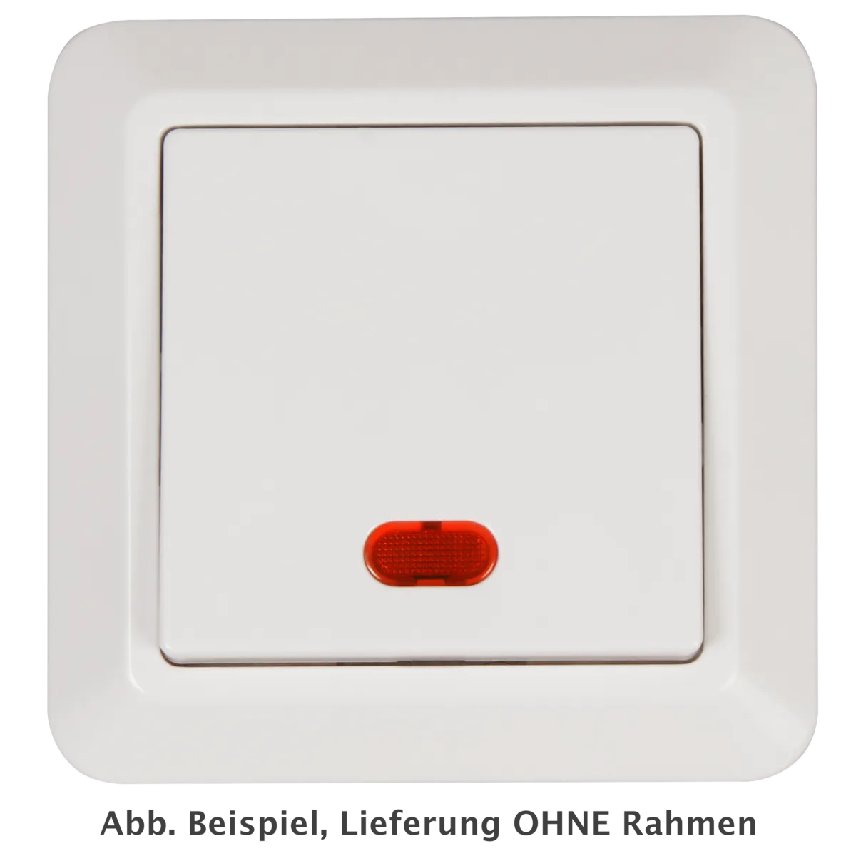 Schalter McPower "Cup" 250V~/10A, UP, weiß mit Orientierungs-Leuchte