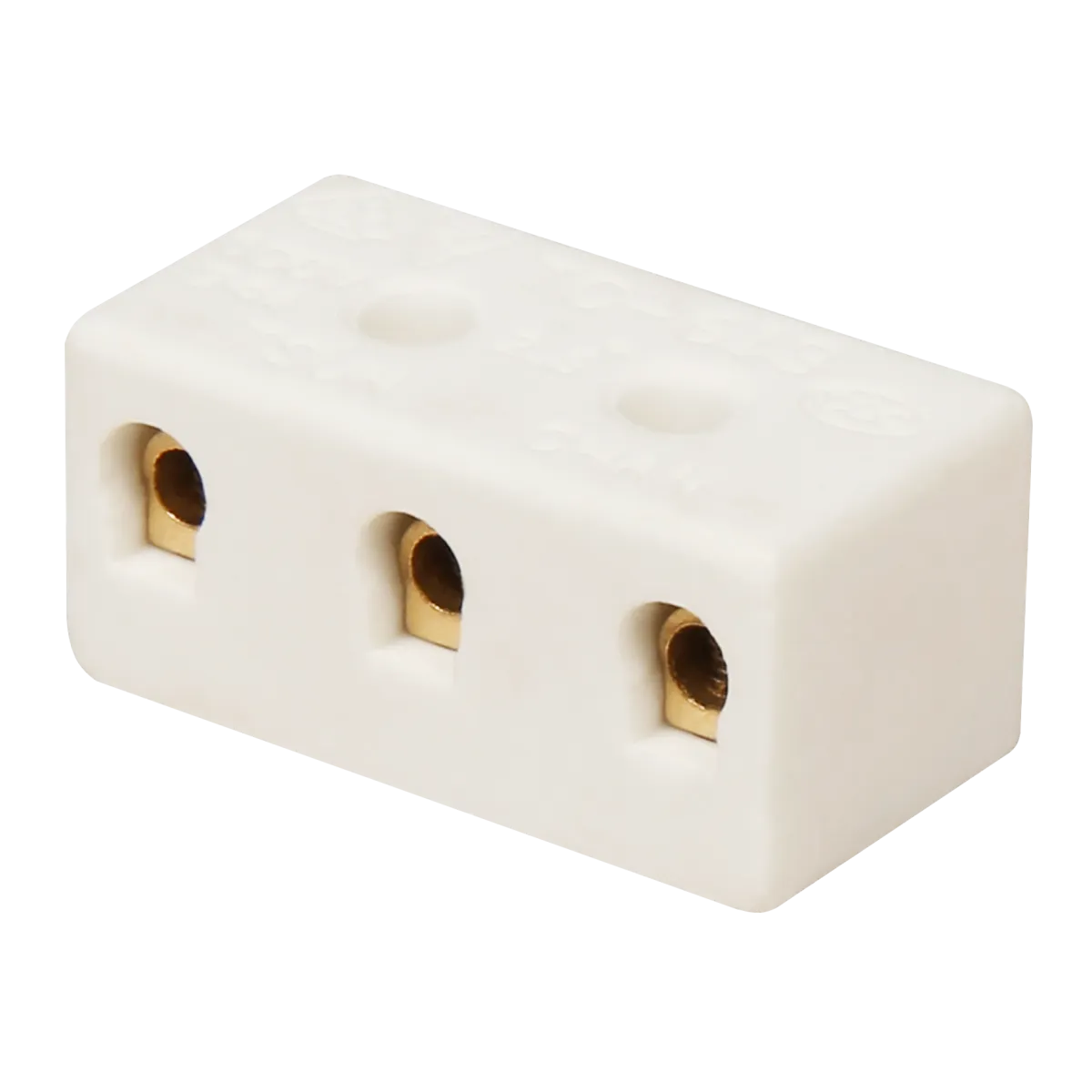 Porzellan-Klemme, 3-fach, 2,5mm², hitzebeständig