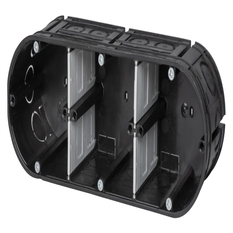 Unterputz Gerätedose Massiv, 3 Fach, 3x Ø 60mm, Einbautiefe 63mm