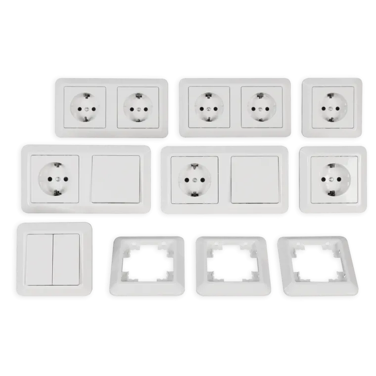 Schalter und Steckdosen Set McPower Cup "Standard Plus", 21-teilig, weiß