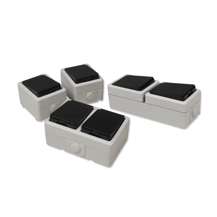 Feuchtraum Set McPower "Taff Flur" 4-teilig, grau, IP44