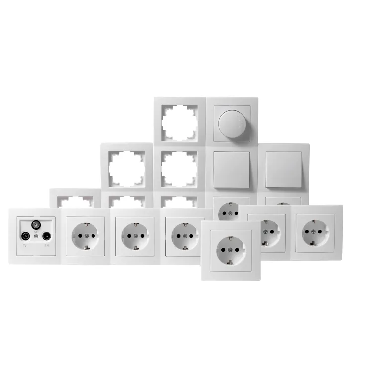 Schalter und Steckdosen Set McPower Flair "Wohnlandschaft Dimmer", 20-teilig, weiß