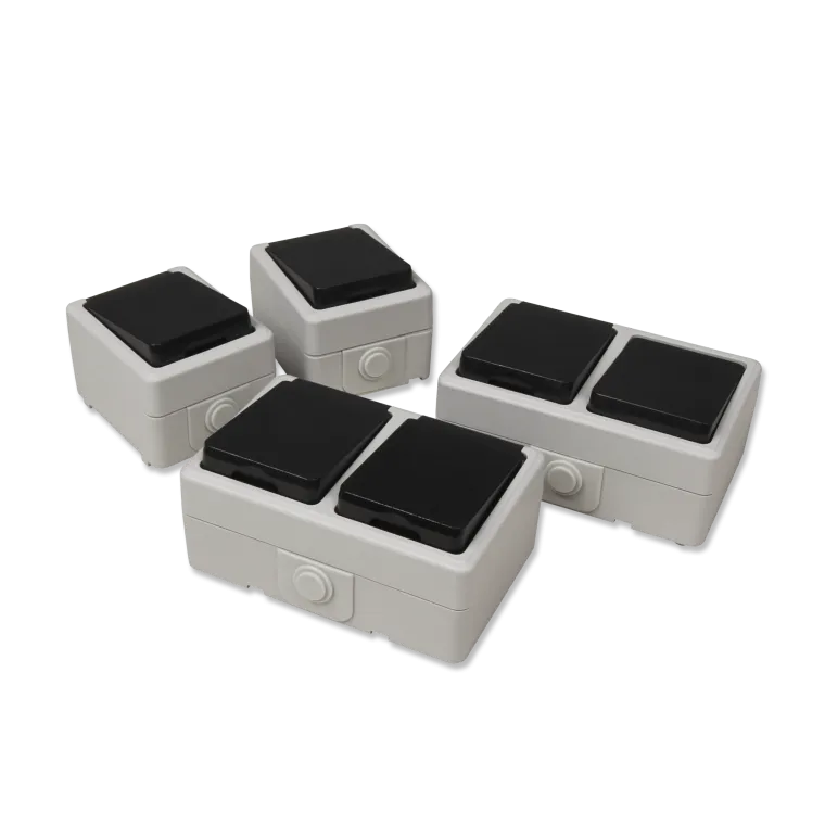 Feuchtraum Set McPower "Taff Waschraum" 4-teilig, grau, IP44