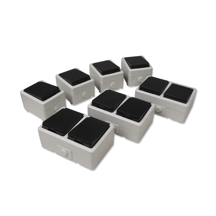 Feuchtraum Set McPower "Taff Werkstatt" 7-teilig, grau, IP44