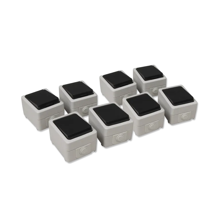 Feuchtraum Set McPower "Taff Starter" 8-teilig, grau, IP44