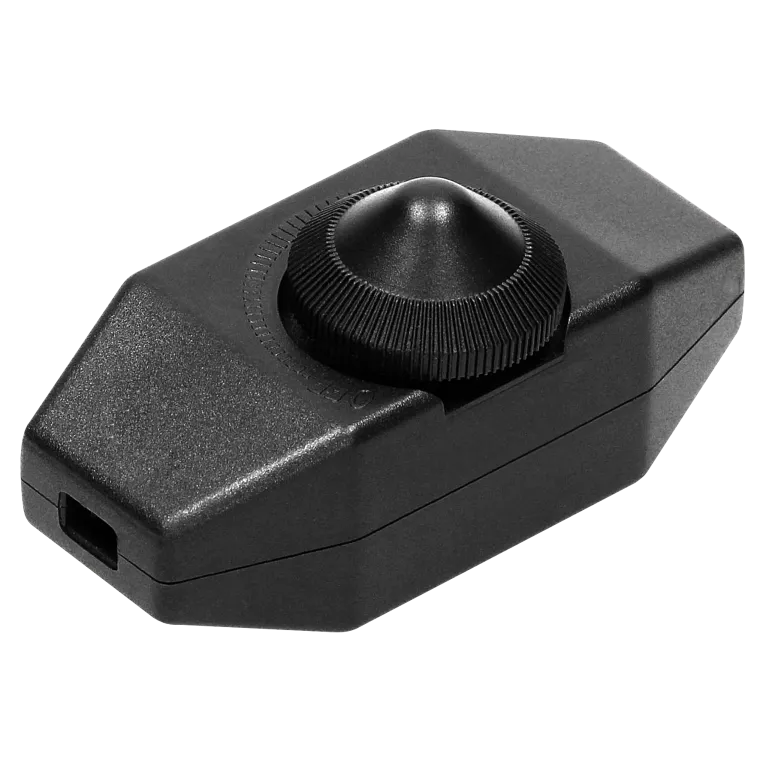 Schnur-Zwischendimmer schwarz, stufenlos, 80W