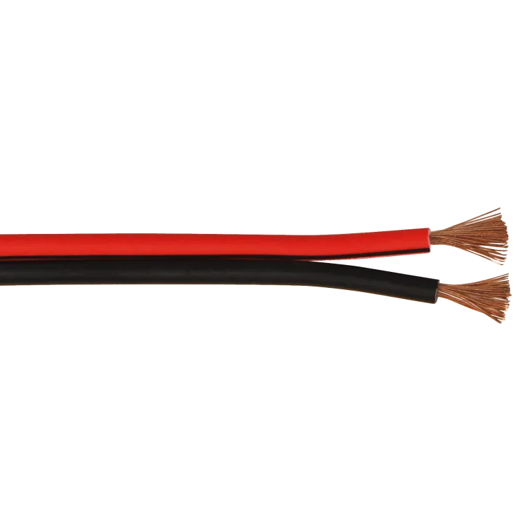 Lautsprecherkabel 50m-Ring, 2x0,75mm, schwarz/rot
