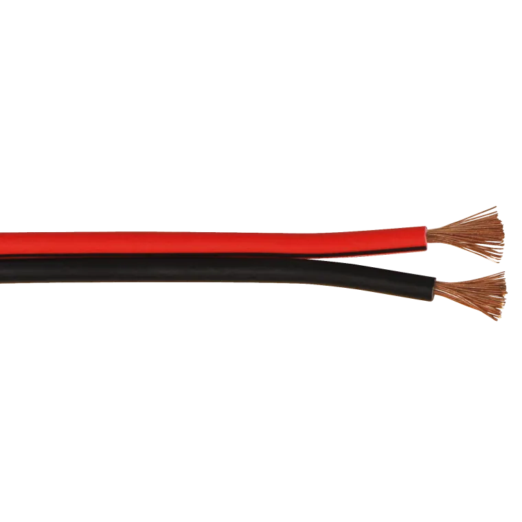 Lautsprecherkabel 10m-Ring, 2x2,5mm, schwarz/rot